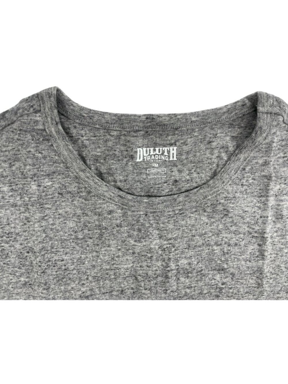 Duluth Trading Longtail T-Shirt Grey Long Sleeve Crew 100% Cotton Wmn's Sz M NWT - Picture 3 of 6